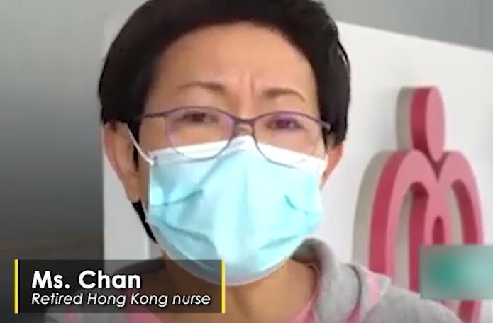 Retired nurse fight against COVID-19 in Hong Kong