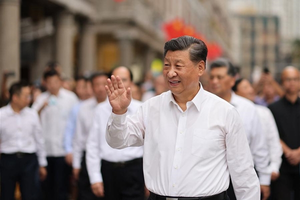 Xi inspects southern Chinese city of Shantou